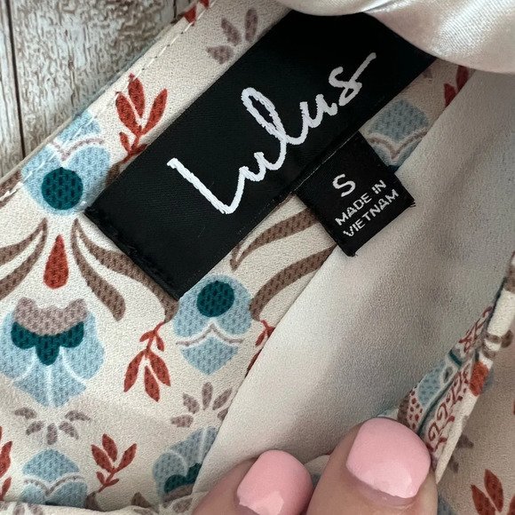 Lulus Printed Mini Dress - Picture 4 of 5